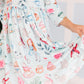 Wonderland 3/4 Sleeve Pocket Twirl Dress
