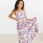 Tulip Blooms Ruffle Maxi Dress