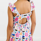 Tulip Blooms Ruffle Maxi Dress