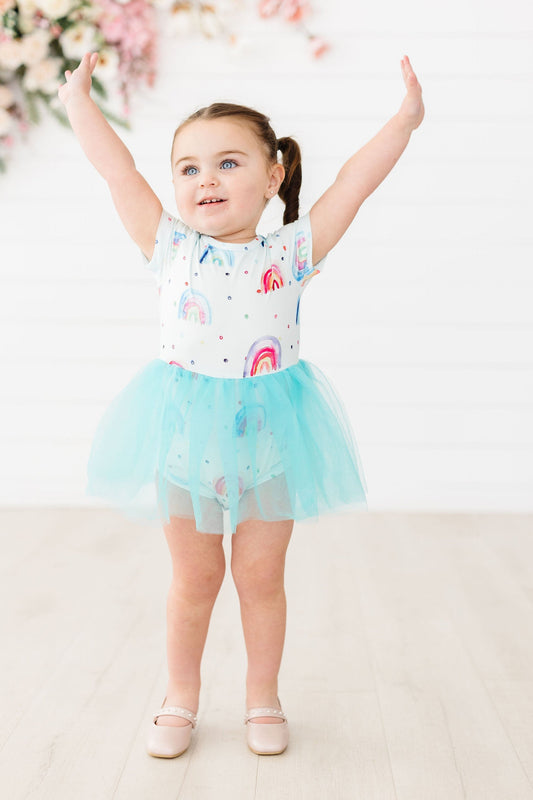 Rainbow Grooves Tutu Bodysuit