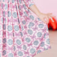 Disco Bows 3/4 Sleeve Pocket Twirl Dress