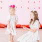 Rosebud Bows Smocked Ruffle Dress