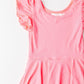 Neon Pink S/S Twirl Leotard