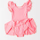 Neon Pink S/S Twirl Leotard