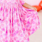 Happy Heart Day 3/4 Sleeve Pocket Twirl Dress