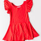 Red S/S Twirl Leotard