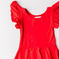 Red S/S Twirl Leotard