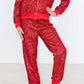 Red Sequin Joggers