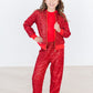 Red Sequin Joggers