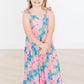 Luau Floral Ruffle Maxi Dress