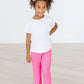 Neon Pink Scrunchy Bells
