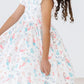 Mermaid Friends Flutter Sleeve Twirl Dress