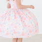 Castles & Rainbows Flutter Sleeve Twirl Dress
