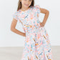 Class Act Flutter Sleeve Twirl Dress