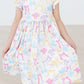 Bow-tastic Flutter Sleeve Twirl Dress
