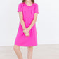 Hot Pink T-Shirt Dress