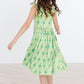 Neon Lightning Tank Twirl Dress