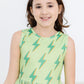 Neon Lightning Tank Twirl Dress