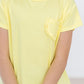 Yellow Ruffle Pocket Tee