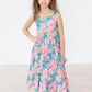 Luau Floral Ruffle Maxi Dress