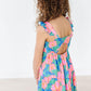 Luau Floral Ruffle Maxi Dress
