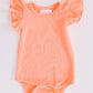 Neon Coral S/S Flutter Bodysuit