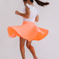 Neon Coral Twirl Skort