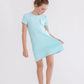 Aqua T-Shirt Dress