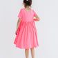Neon Pink S/S Pocket Twirl Dress