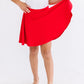 Red Twirl Skort