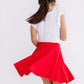 Red Twirl Skort