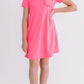 Neon Pink T-Shirt Dress