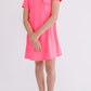 Neon Pink T-Shirt Dress