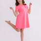 Neon Pink T-Shirt Dress