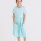 Aqua S/S Pocket Twirl Dress