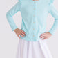 Aqua Ruffle Cardigan