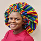 Duma Mbili XL Silk Lined African Print Bonnet