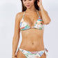 2 Piece Scenic and Floral Prints Bikini