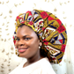 Duma Mbili 2XL Kente Silk Lined African Print Bonnet