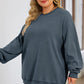 Round Neck Dropped Shoulder Sweatshirt