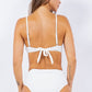 2 Piece Rouched Top and Bottom High Waist Bikini