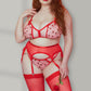 Dozen Roses Mesh Peekaboo Bralette