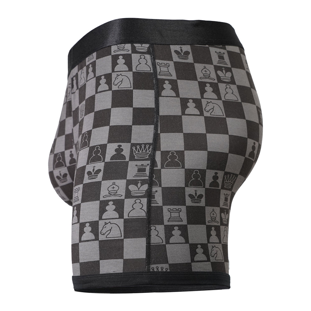 4.0 Bamboo Chess Grandmaster Men's Pouch Boxer Brief 5"