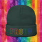 Rainbow Proud LGBTQ+ Pride Embroidered Knit Beanie