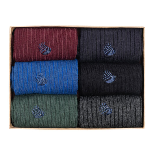 Men’s Bamboo Dress & Trouser Socks 6-Pack