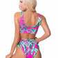 RIBBED ELASTIC BAND BIKINI SET