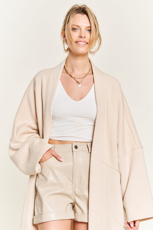 “Wine Down Wednesday” Oversized Knit Cardigan