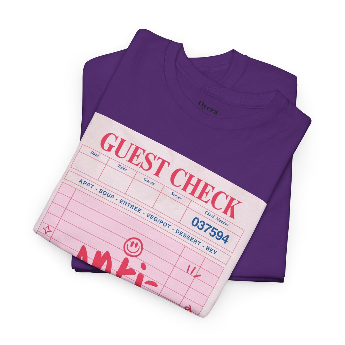 Anti-Social Guest Check T-Shirt