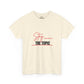 Stay the Topic T-Shirt — Minimalist Script & Bold Text Tee