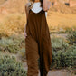 V-Neck Sleeveless Jumpsuit with Pockets